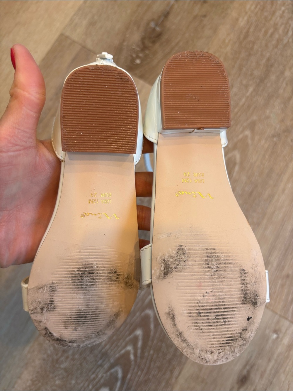 Nina White Patent Ankle-Strap Sandals for Kids - Picture 4 of 5